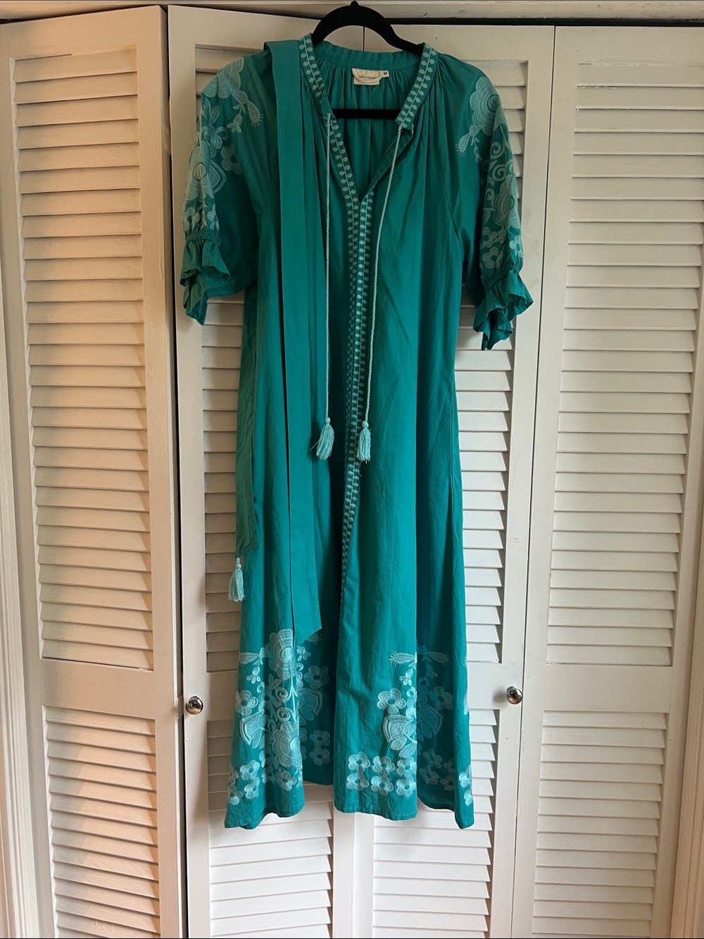 Julia Amory Teal Caftan (Medium)